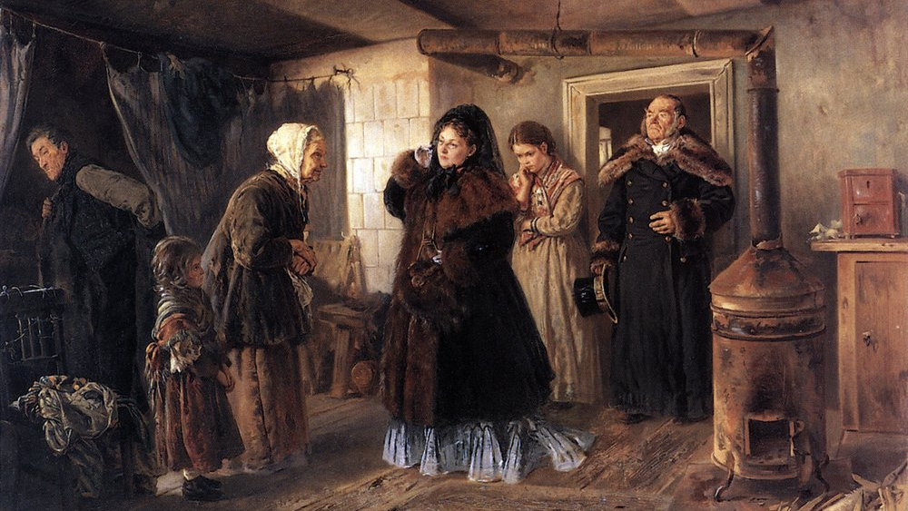 Владимир Маковский. Посещение бедных