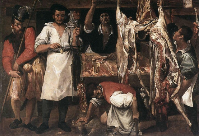 Аннибале Карраччи. Лавка мясника. 1590