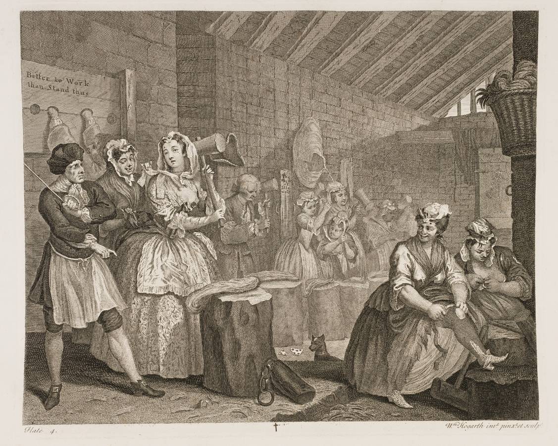 Уильям Хогарт. Карьера проститутки. В тюрьме. 1732