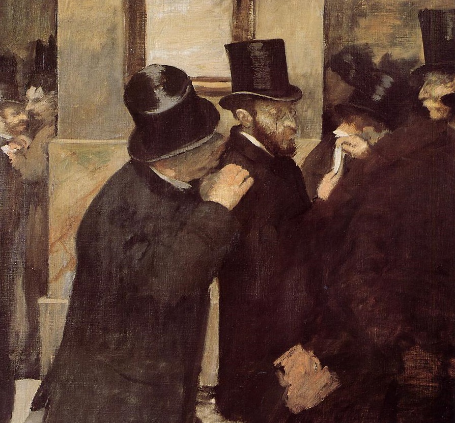 Эдгар Дега. Фондовая биржа. 1879