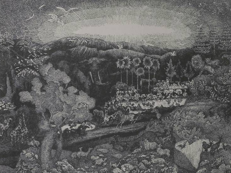 Константин Юон. Царство животных. Из цикла «Сотворение мира». 1910