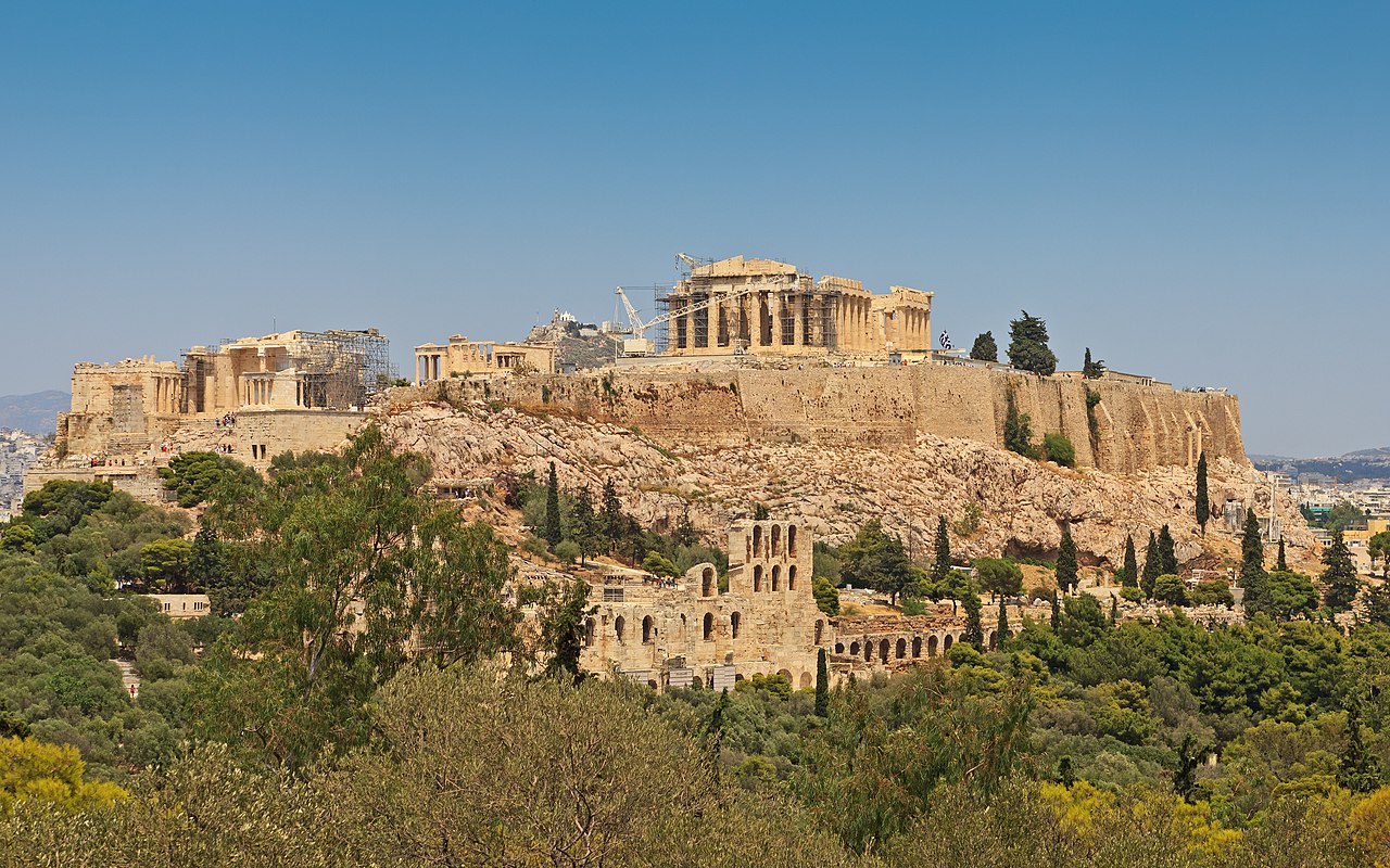Афины. Вид на Акрополь