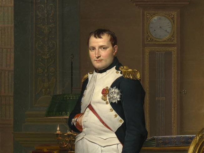Жак-Луи Давид. Император Наполеон в своем кабинете в Тюильри (фрагмент). 1812