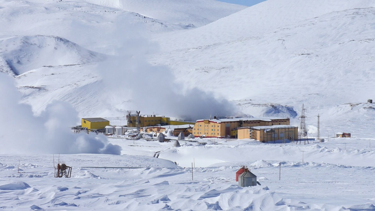 Геотермальная станция на Камчатке