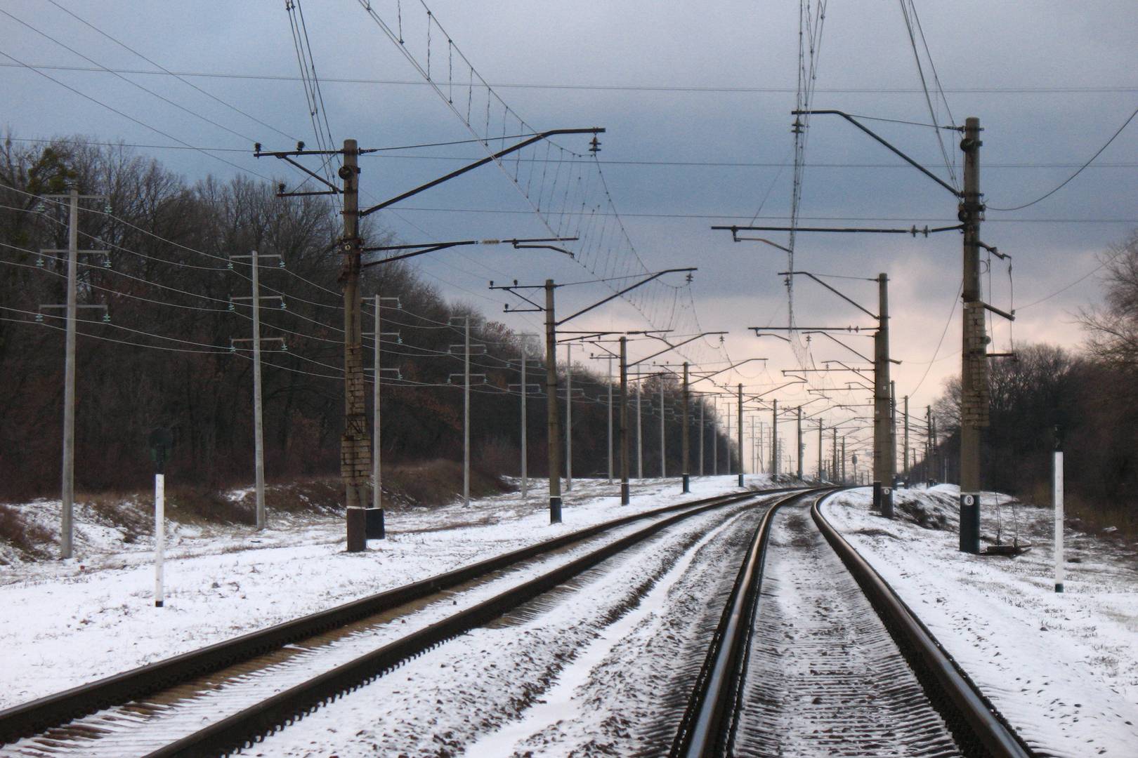 Железнодорожные пути на Украине