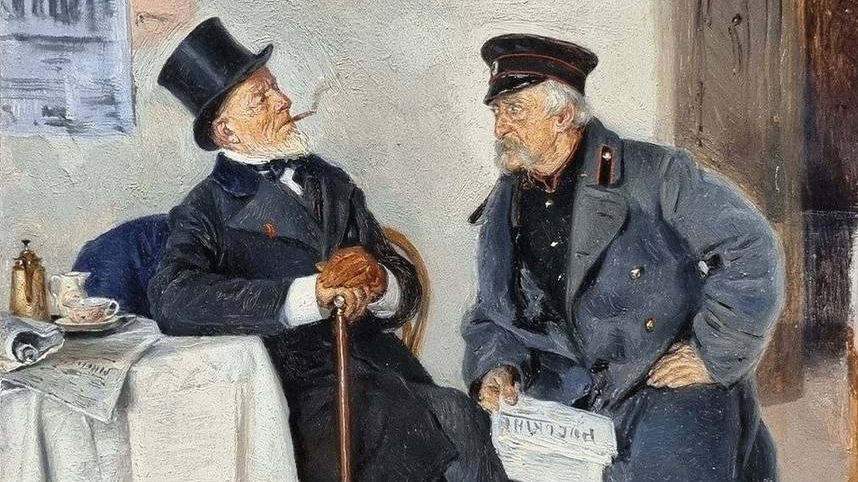 Владимир Маковский. Политики (фрагмент). 1884