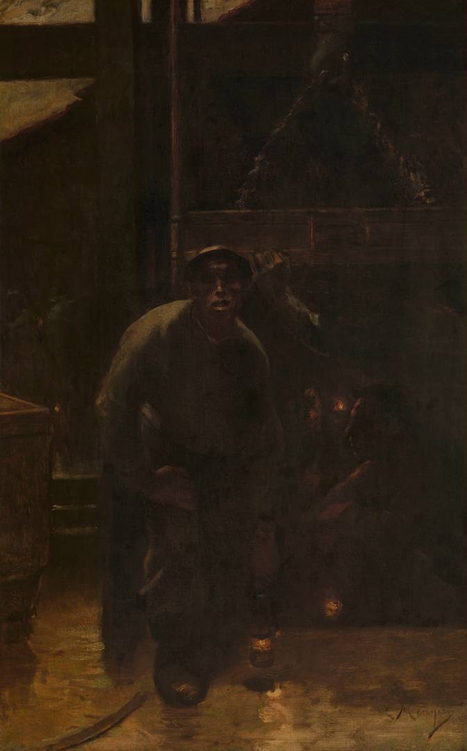 Константин Менье. Шахтная клеть