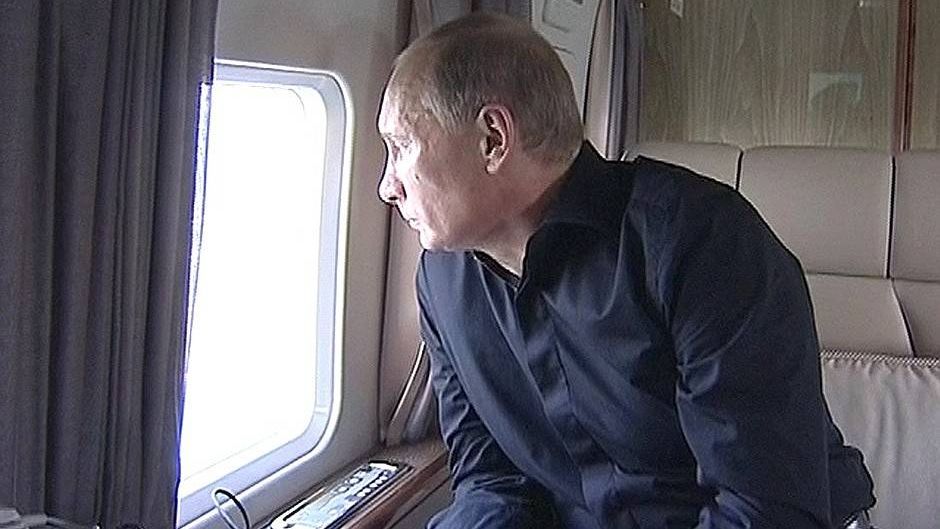 Владимир Путин осмотрел районы Краснодарского края, пострадавшие от наводнения.