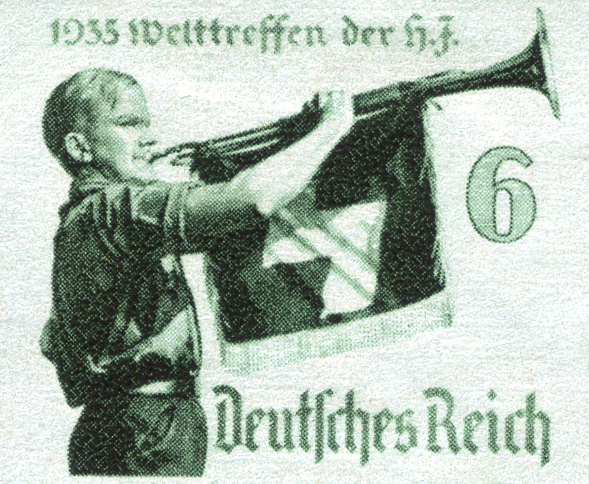 Гитлер-югенд. Фрагмент немецкой почтовой марки 1935 года