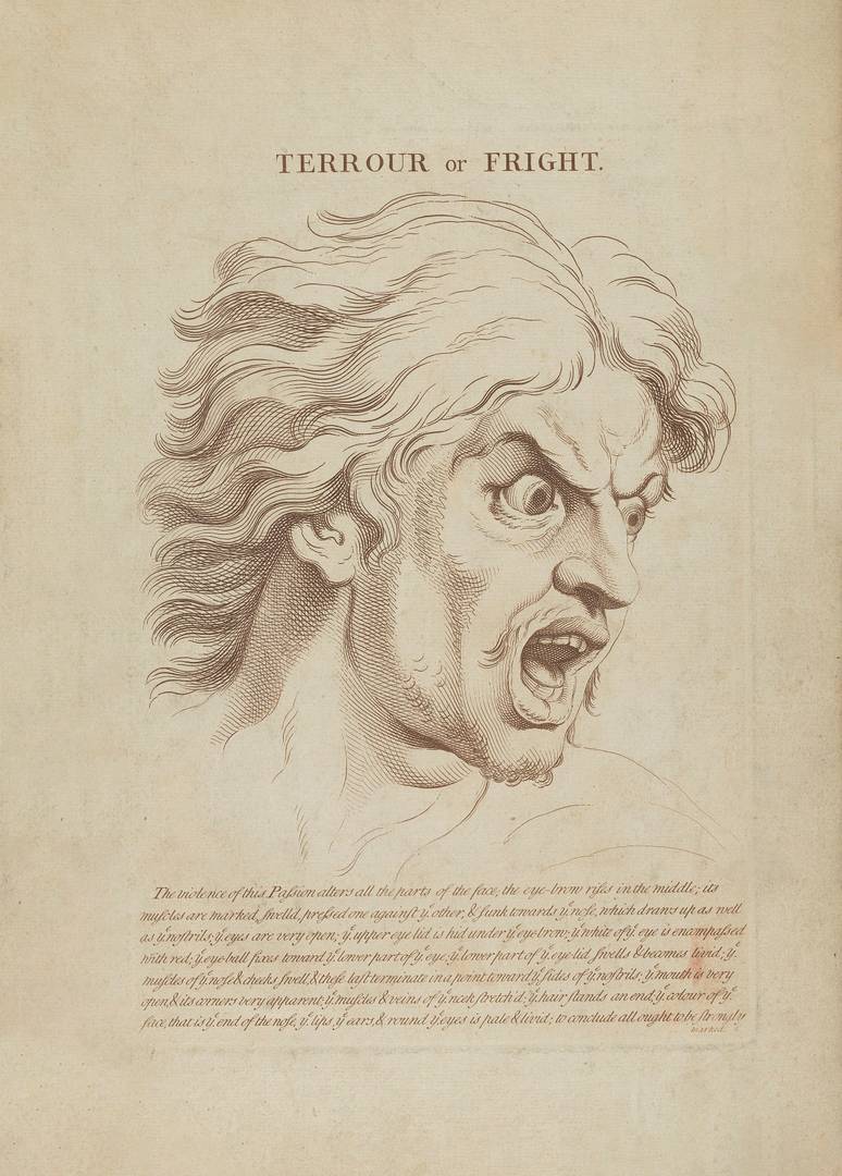После Шарля Лебрена. Ужас или Страх. 1765