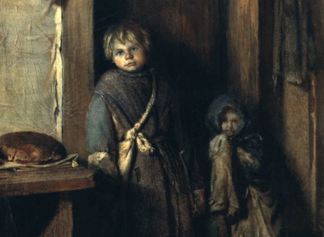 Павел Чистяков. Нищие дети. 1861