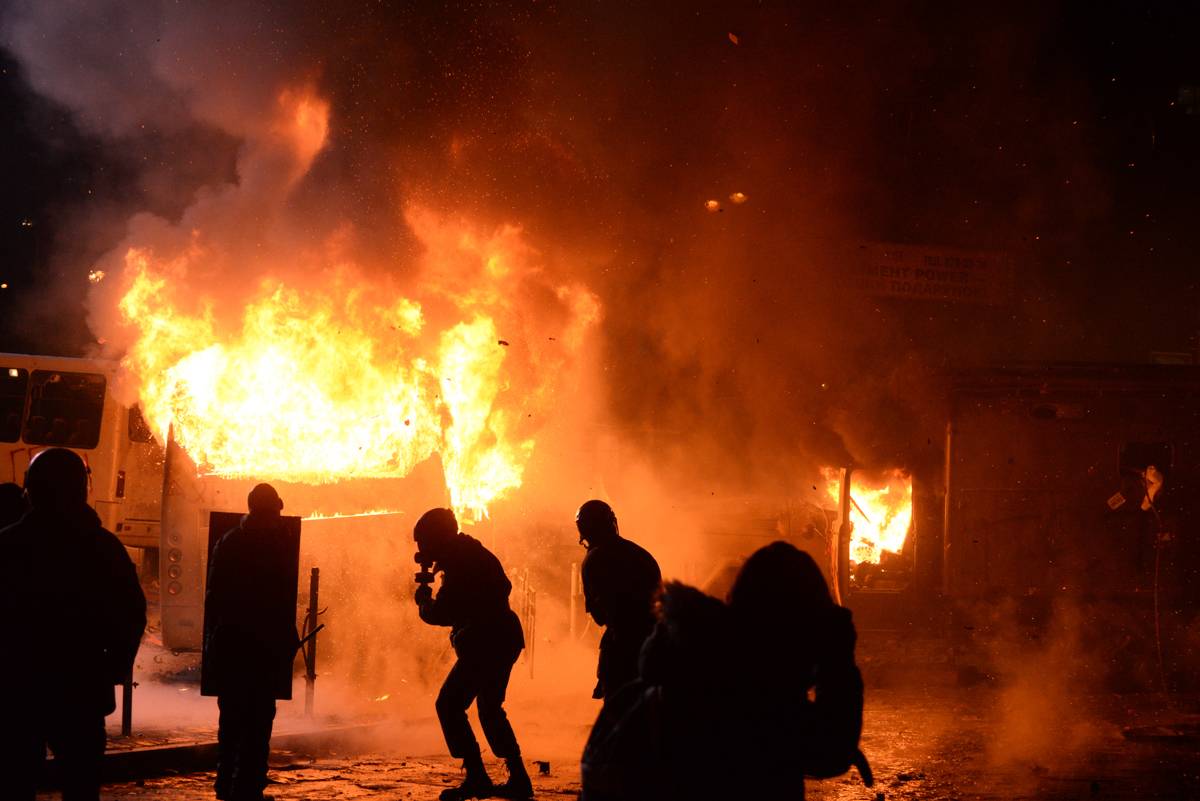 Майдан в Киеве. Январь 2014 года