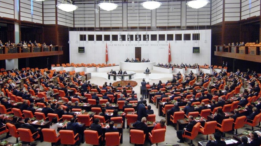 Зал заседаний Великого национального собрания Турции. Анкара