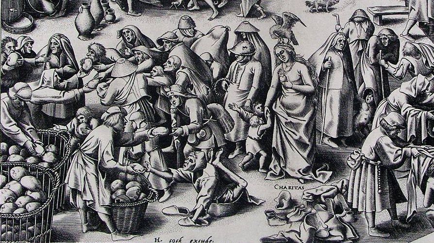 Благотворительность (фрагмент), 1560
