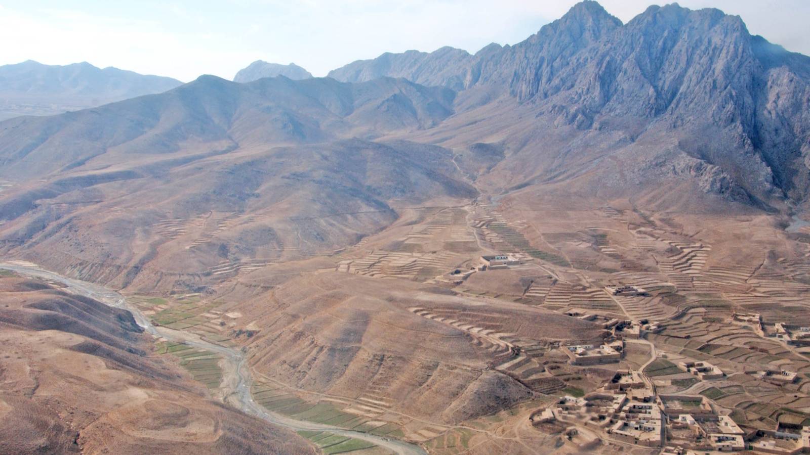 Долина реки в афганской провинции Логар