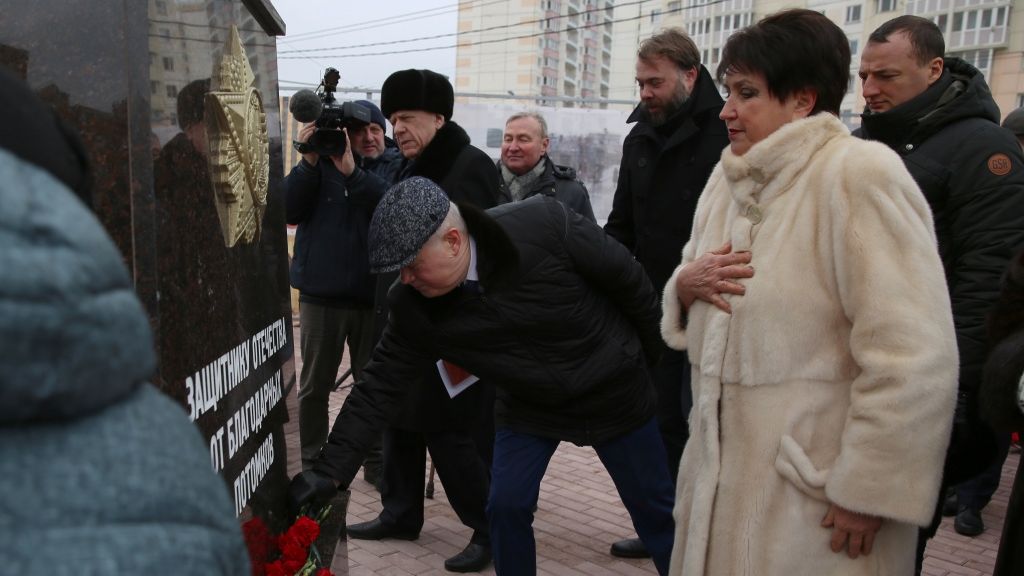 Открытие памятника М.П. Краснопивцеву в Калуге