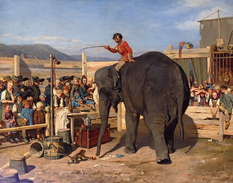 Пауль Фридрих Майерхайм. Цирковое представление. 1861