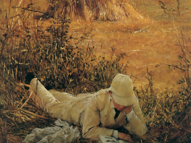 Лоуренс Альма-Тадема. Девяносто четыре в тени по Фаренгейту (фрагмент). 1876