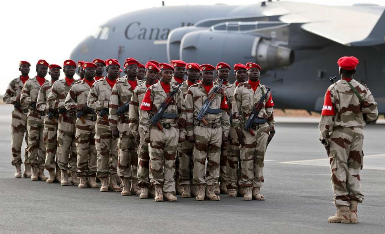 Военные Нигера в ходе совместных учений с армией США в 2018 году