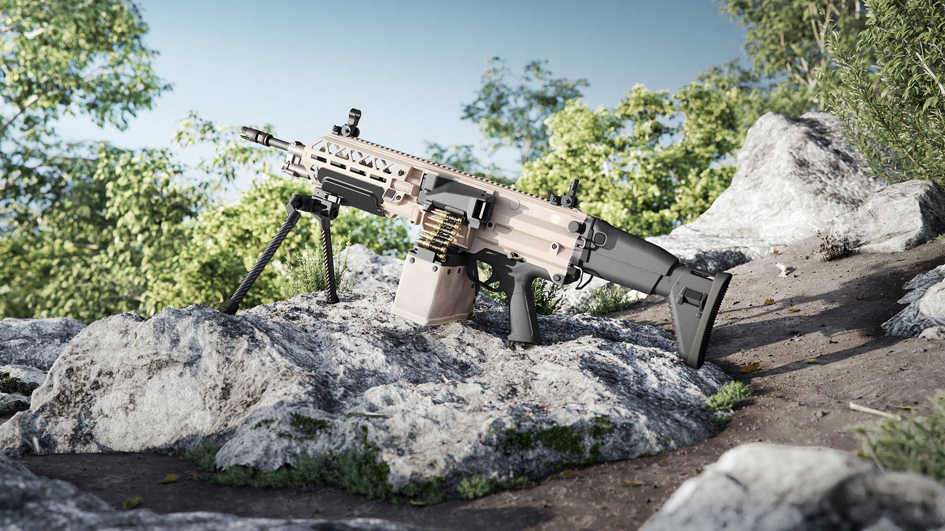 Новый сверхлегкий бельгийский пулемет FN Evolys. Фото с сайта FN