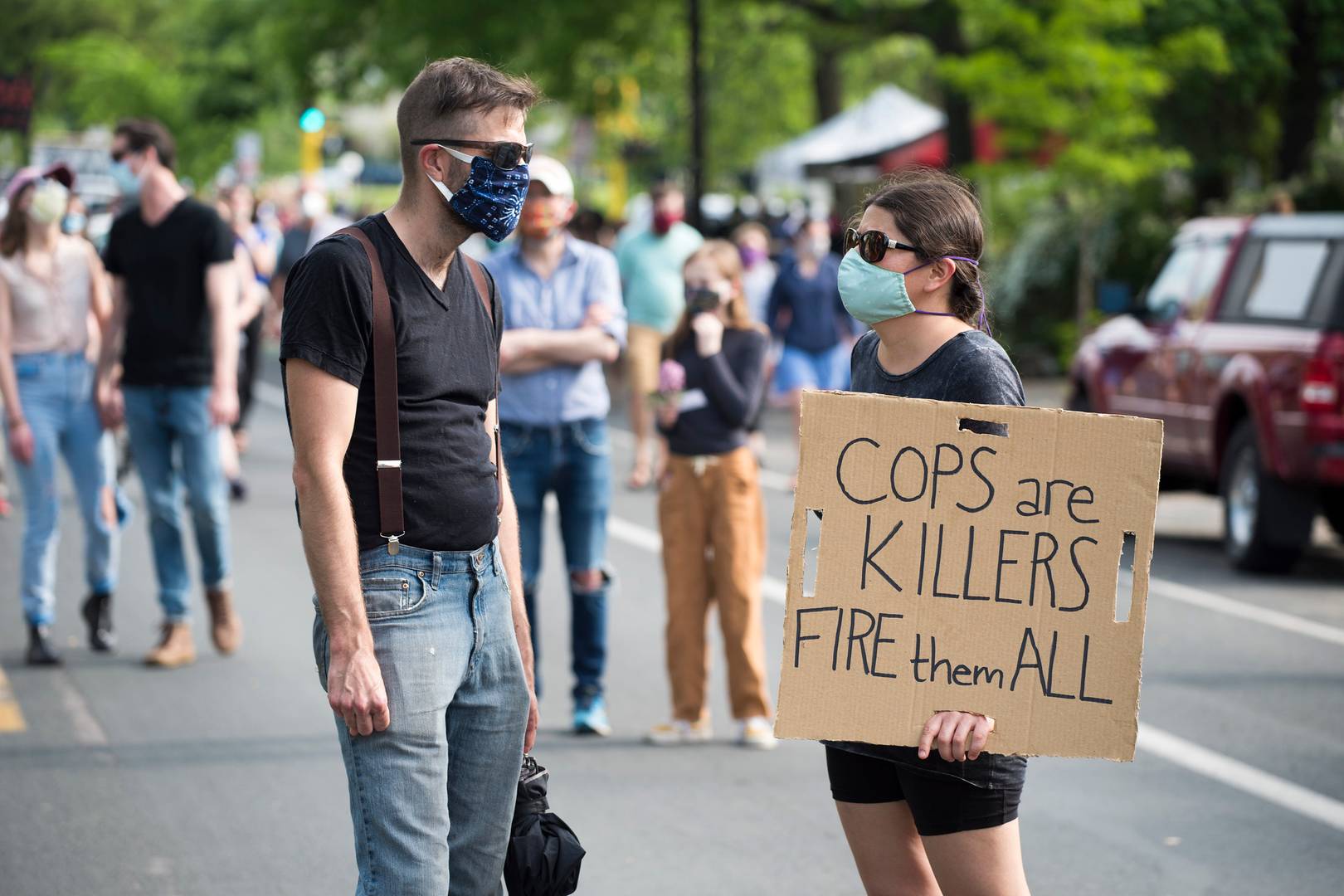 Протест против полицейского произвола после убийства Джорджа Флойда. Миннеаполис