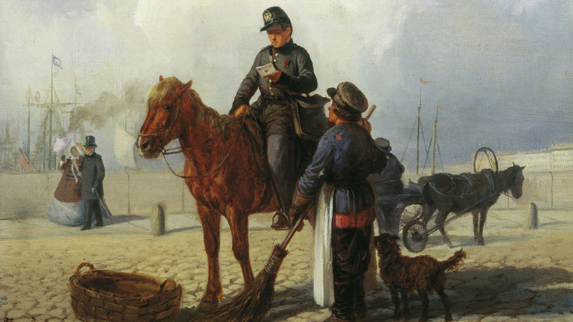 Петр Грузинский. Почтальон. 1861