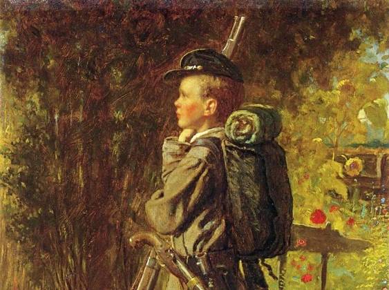 Истман Джонсон. Маленький солдат. 1864