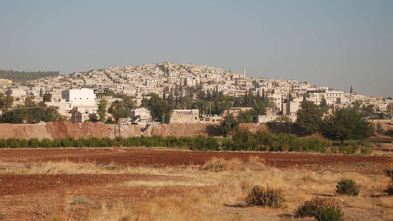 Вид на город Африн, Сирия