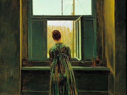 Каспар Давид Фридрих. Женщина у окна. 1822. Старая Национальная галерея, Берлин