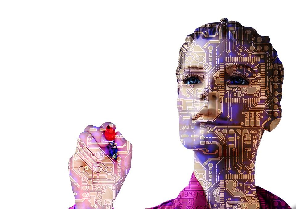 робот, искусственный интеллект, женщина