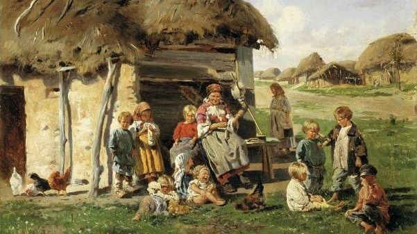 Владимир Маковский. Крестьянские дети. 1890