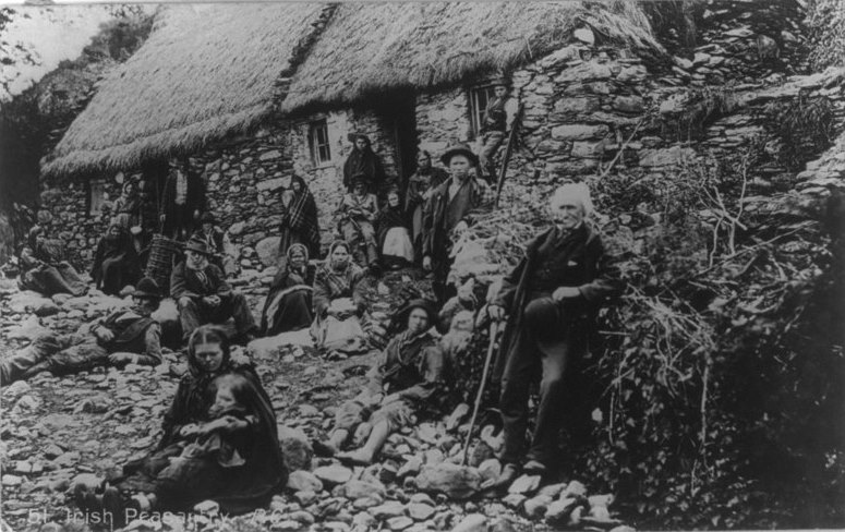 Ирландские крестьяне, 1880 год. 