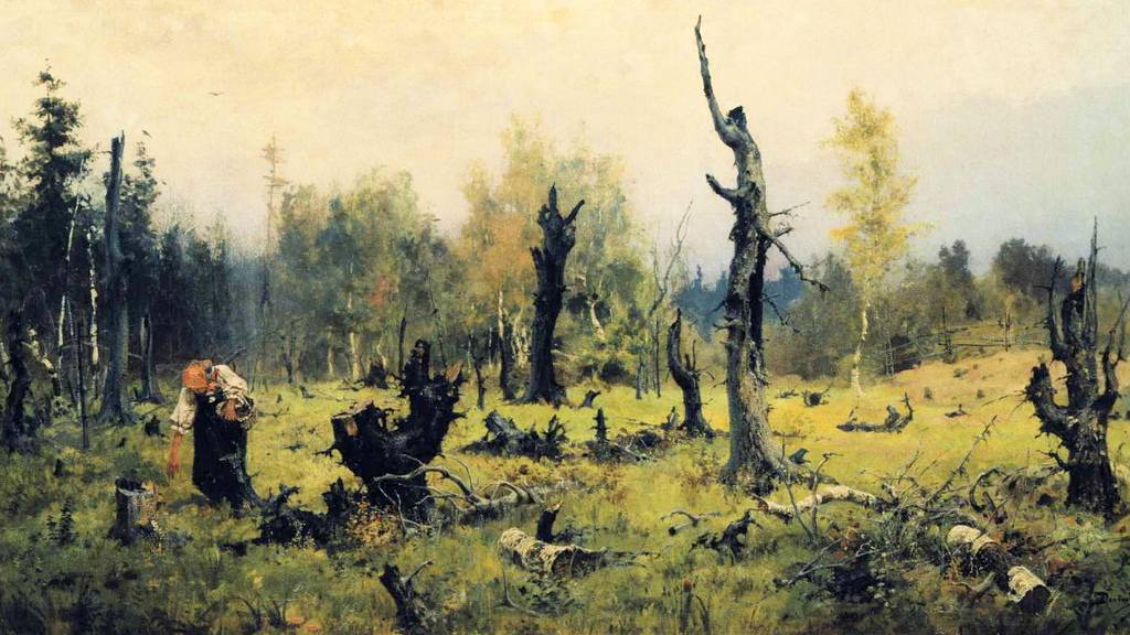 Василий Поленов. Горелый лес. 1881