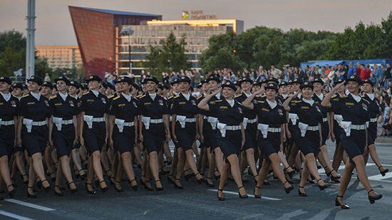 Белорусская милиция на параде в 2019 году