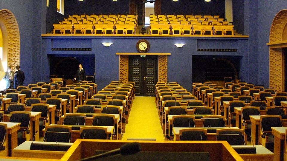 Зал заседаний парламента Эстонии