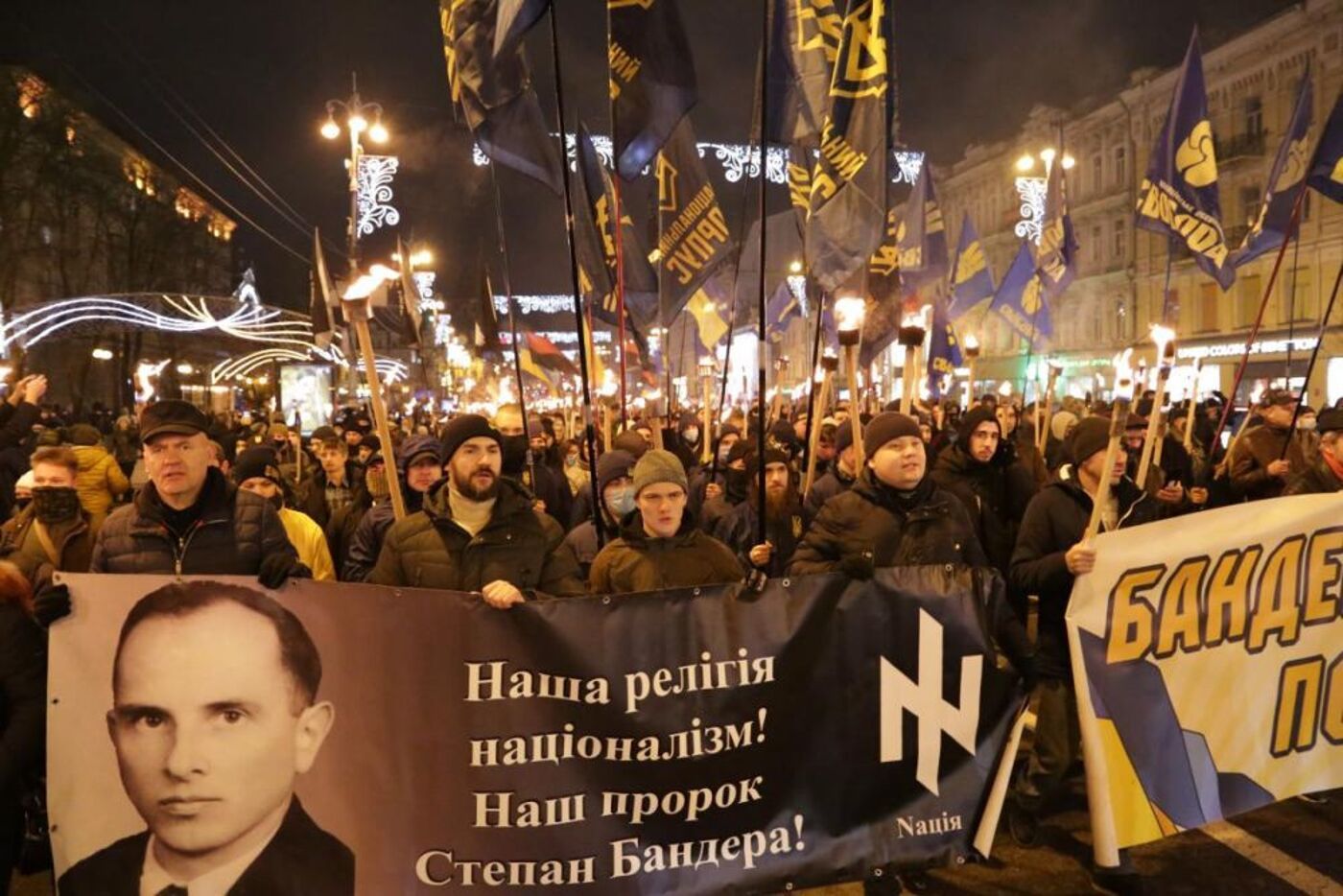 Марш бандеровцев в Киеве