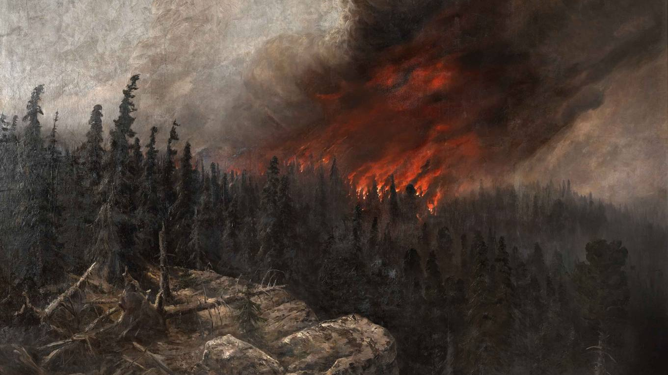 Алексей Денисов-Уральский. Лесной пожар. 1910