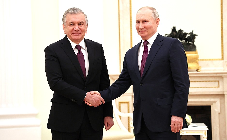 Встреча с Президентом Узбекистана Шавкатом Мирзиёевым