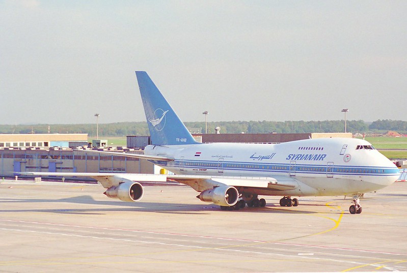 Boeing 747 в аэропорту Дамаска
