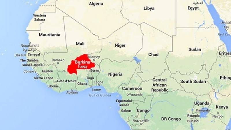 Буркина-Фасо на карте