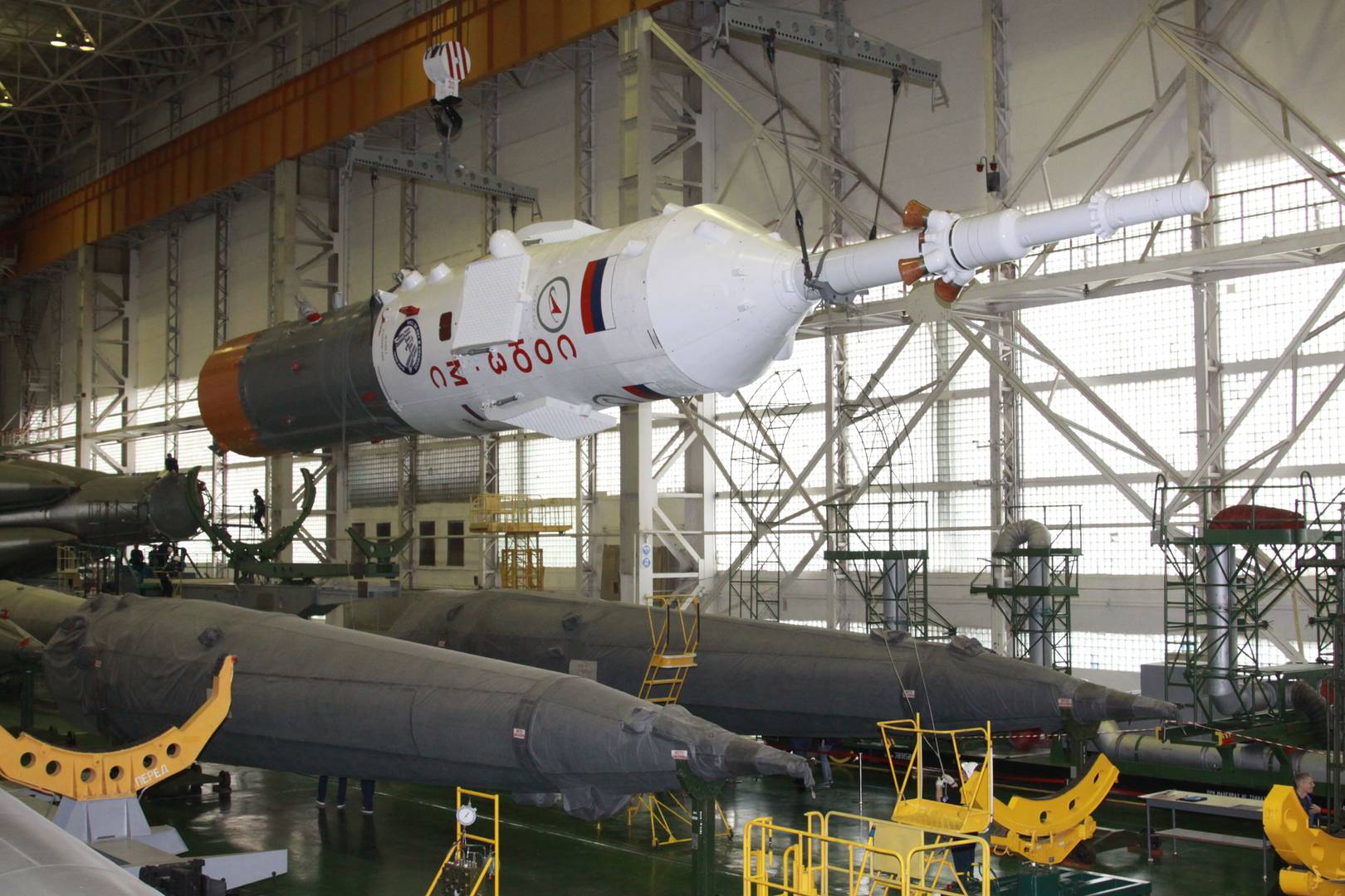 «Союз-ФГ» «Союз МС-08». Общая сборка ракеты космического назначения