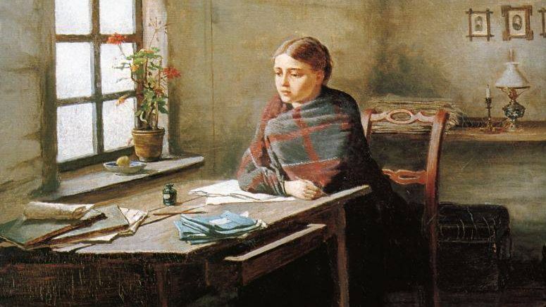 Константин Александрович Трутовский. Сельская учительница. 1883