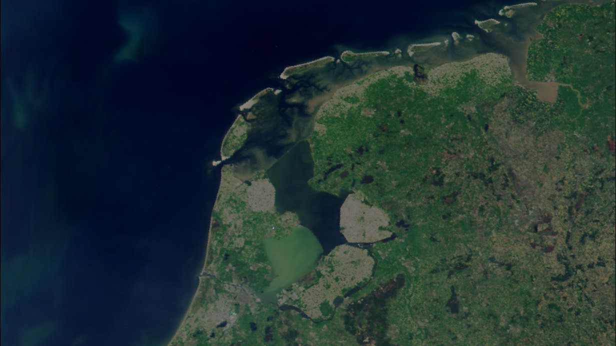 Голландия (снимок со спутника)