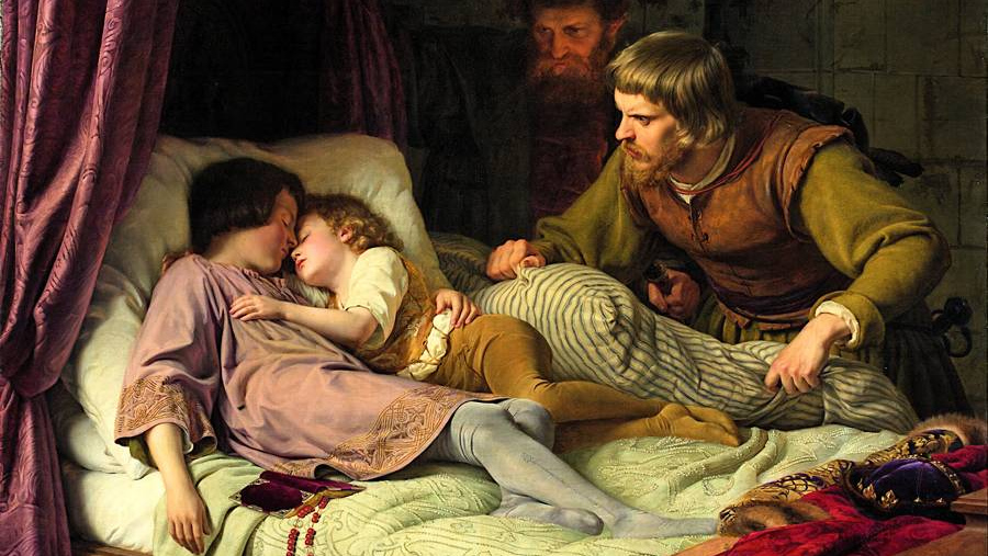 Теодор Хильдебрандт. Убийство сыновей Эдуарда IV (1835, Дюссельдорф, Художественный музей)