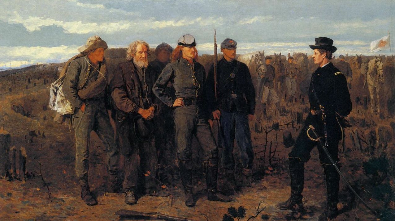 Уинслоу Хомер. Пленные с фронта. 1866