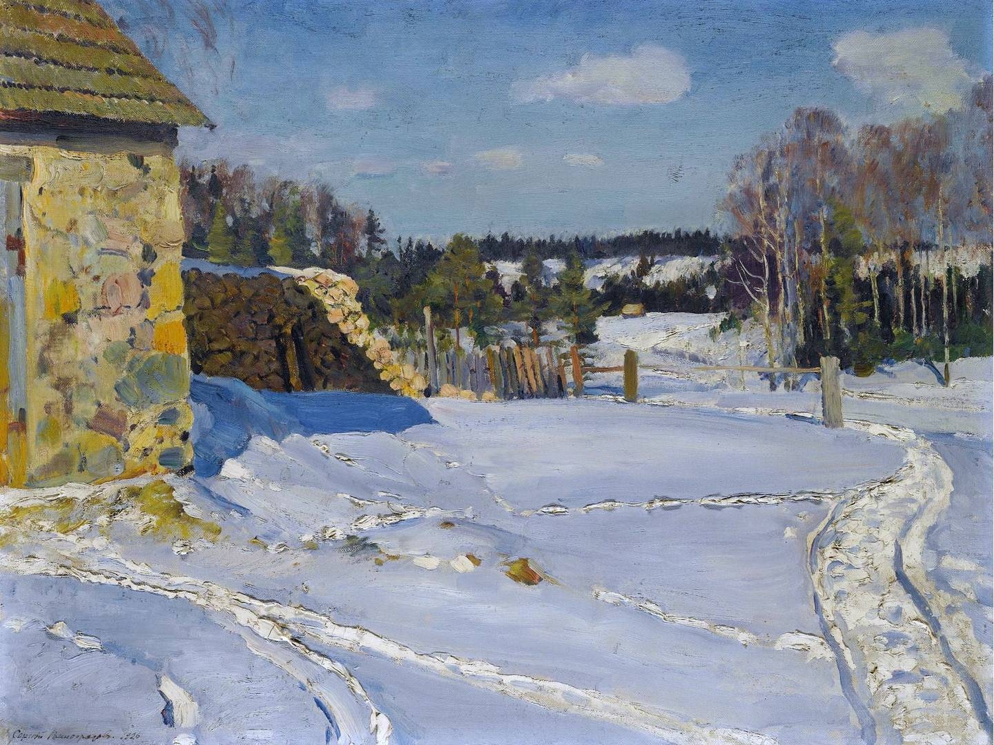 Сергей Виноградов. Зимний пейзаж. 1926
