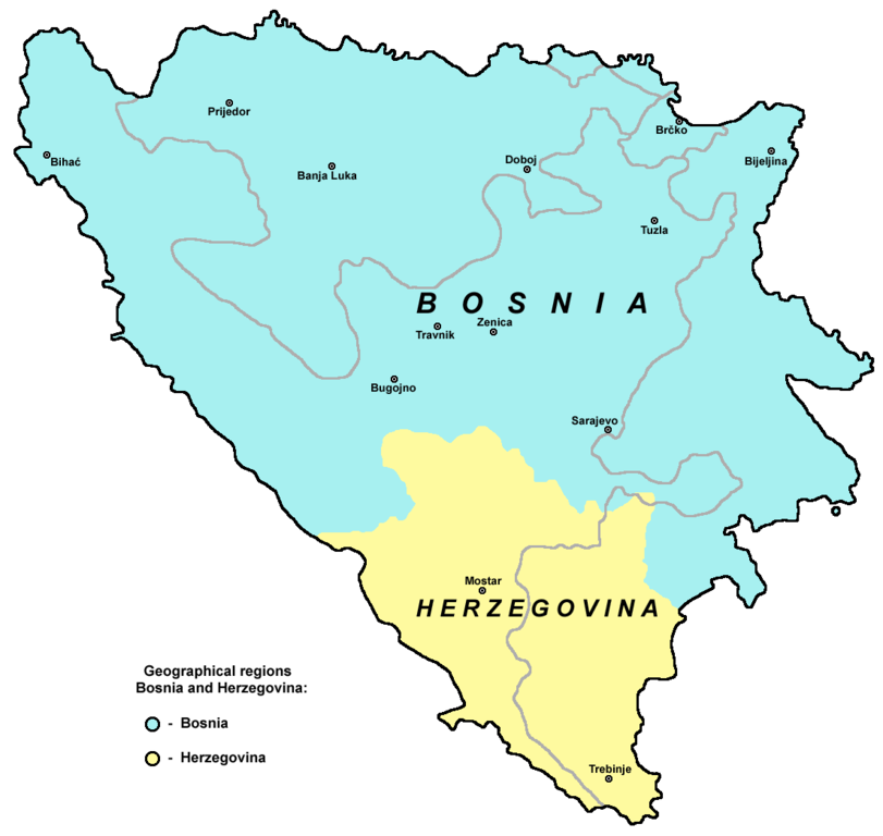 Области Босния и Герцеговина