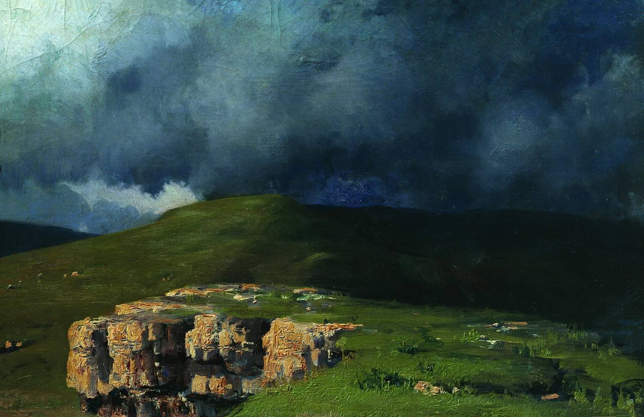 Николай Ярошенко. Тучи в горах. 1880