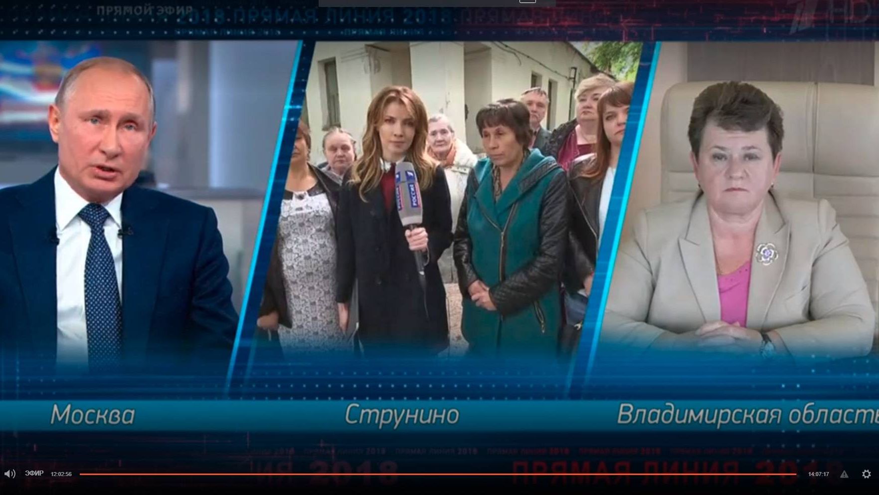 Цитата из трансляции программы «Прямой линии с Владимиром Путиным» с канала «1tv.ru»