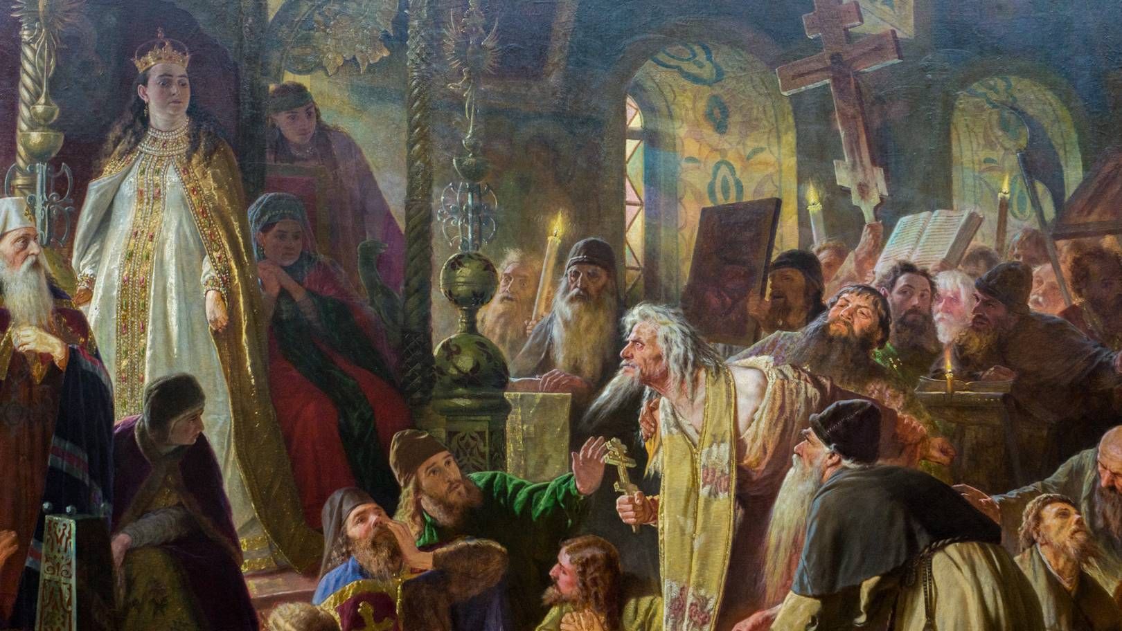 Перов В. Г. Никита Пустосвят. Спор о вере. 1881